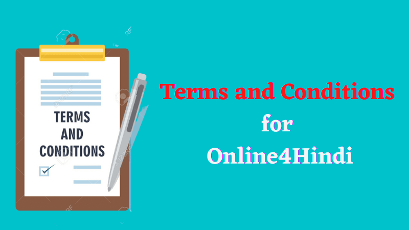 Terms and Conditions for Online4Hindi